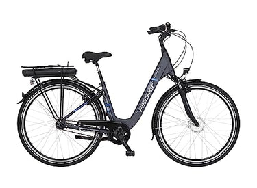 FISCHER E-Bike City, CITA ECU 1401 Elektrofahrrad für Damen und Herren, RH cm, Frontmotor 32 Nm, V Akku, anthrazit matt, 28 Zoll im Sale
